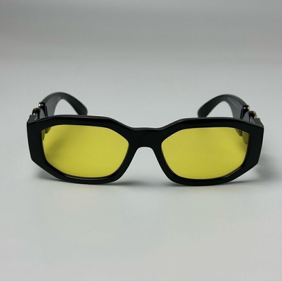 VERSACE Sunglasses VE4361 GB1/85 Black Yellow Unisex NEW - Picture 6 of 12